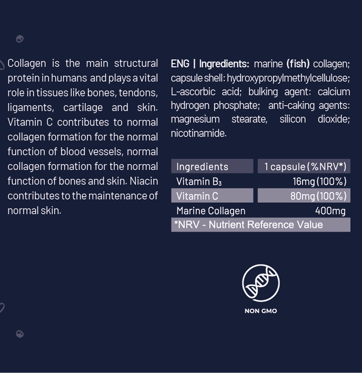 Marine Collagen + Vitamin C & B3